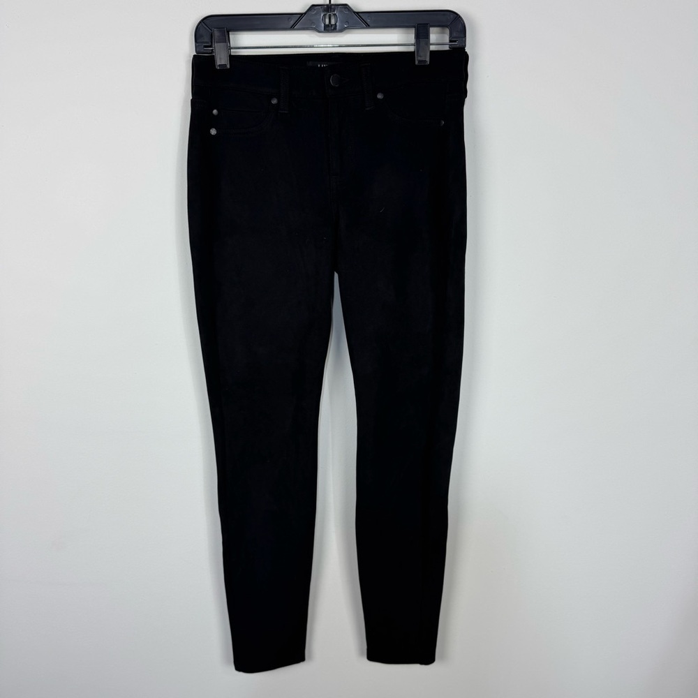 Liverpool Black Suede Jegging Trousers Dressy Pants Office Business Professional